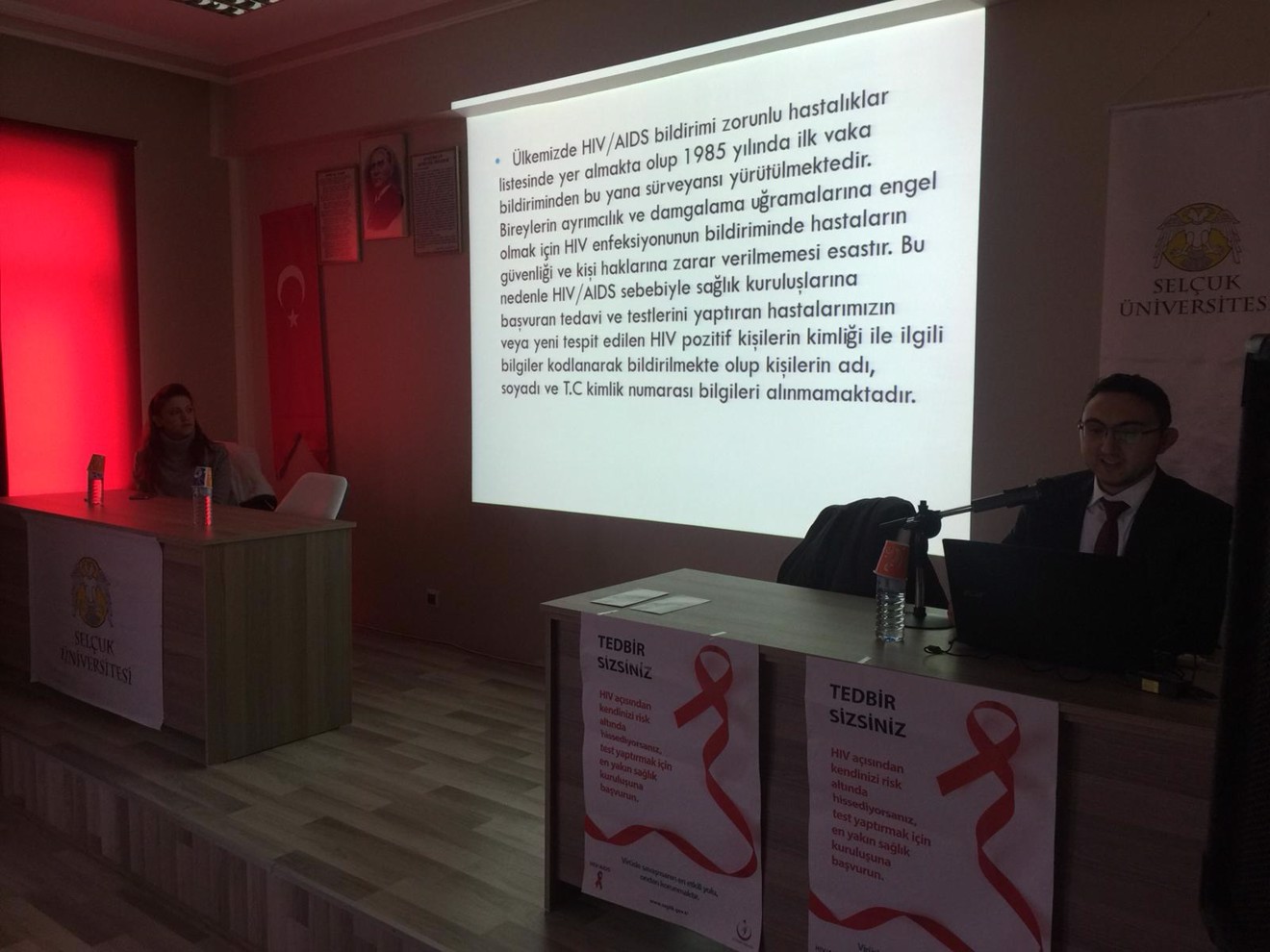 OKULUMUZDA BOZKIR TOPLUM SAĞLIĞI MERKEZİ HIV AİDS KONULU SEMİNER YAPTI